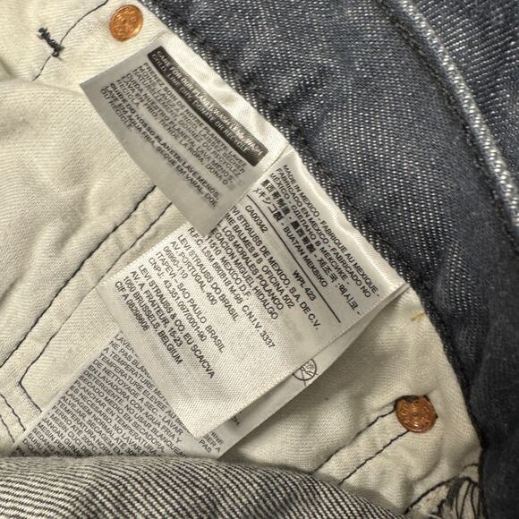 Levi's 501 Jeans Mens 44x30 (42x28 ACTUAL) Button Fly Grayish Blue Denim - Picture 6 of 11